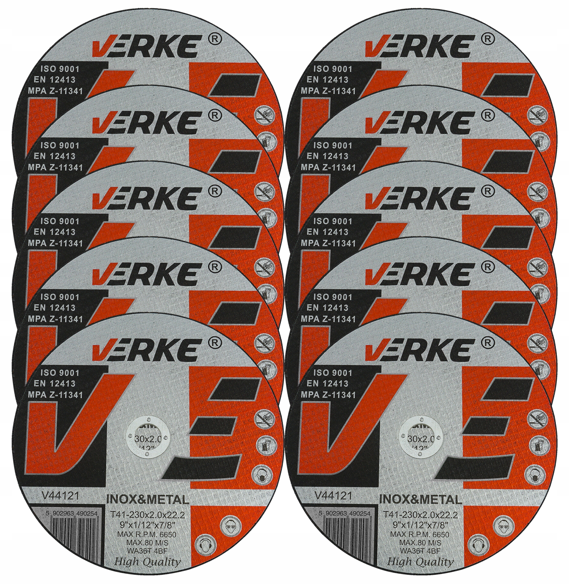 

Tarcza Do Cięcia Metalu 230 x 2,0x22,2 10SZT Verke