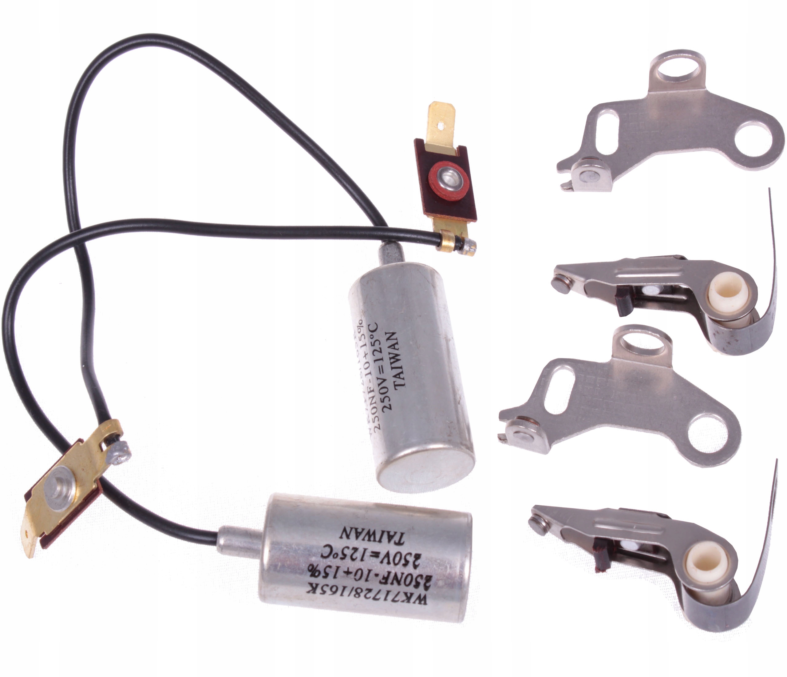 2X KONDENSATOR + PLATYNKI JAWA CZ TS 350 638 634