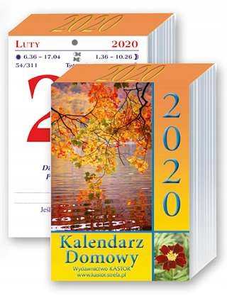 

Kalendarz domowy 2020 zdzierak duży kastor