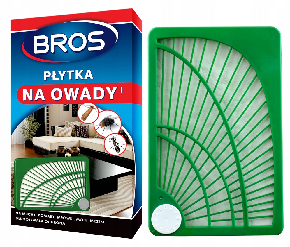 

Bros Płytka Na Owady Muchy Mole Muszki Komary