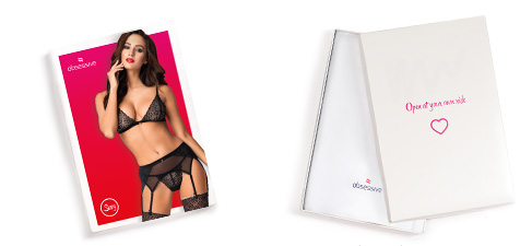 Komplet bielizny koronkowej OBSESSIVE Shibu L/XL Rozmiar L/XL