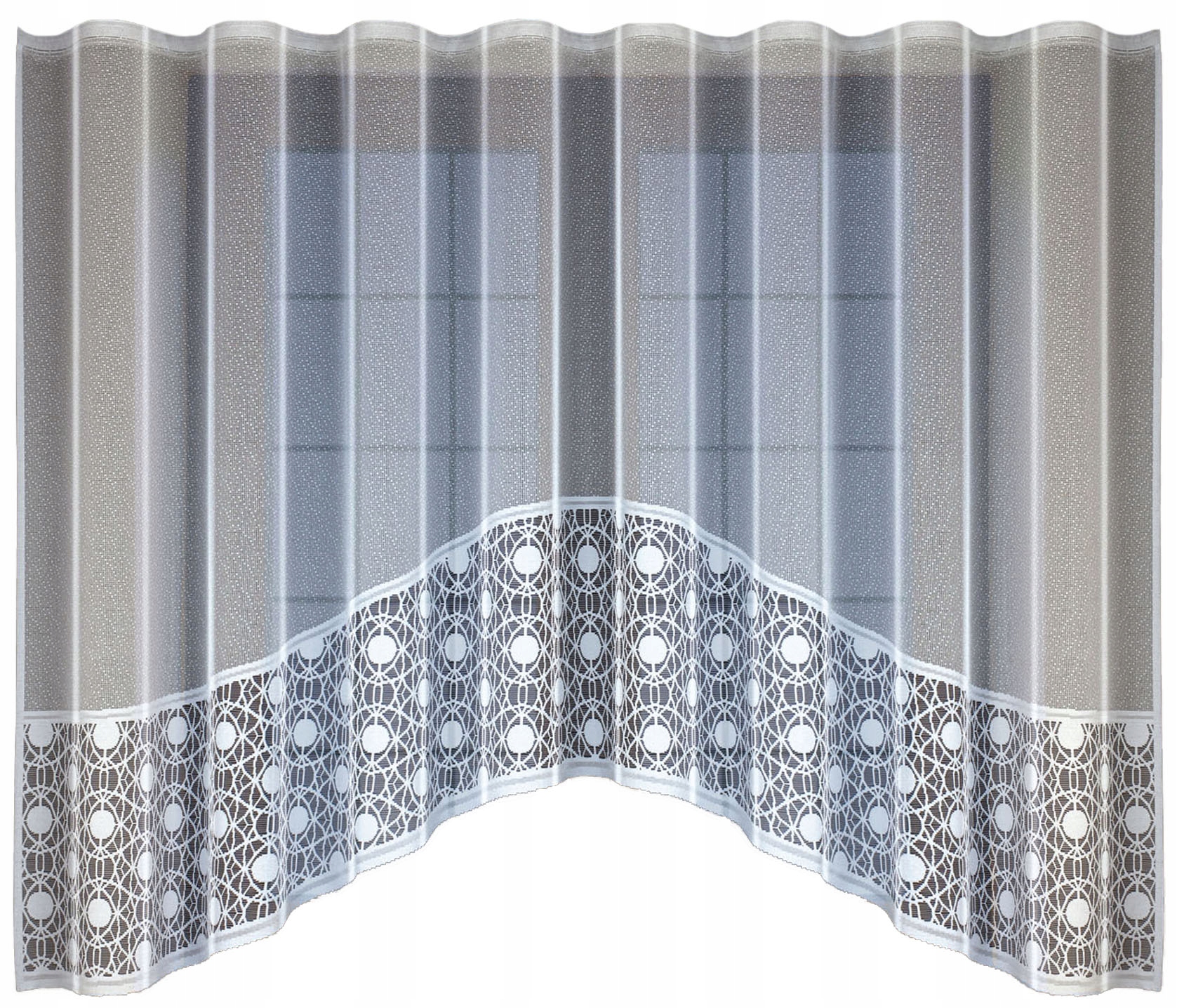 

Biała Firanka Żakardowa 160x400 cm 24673