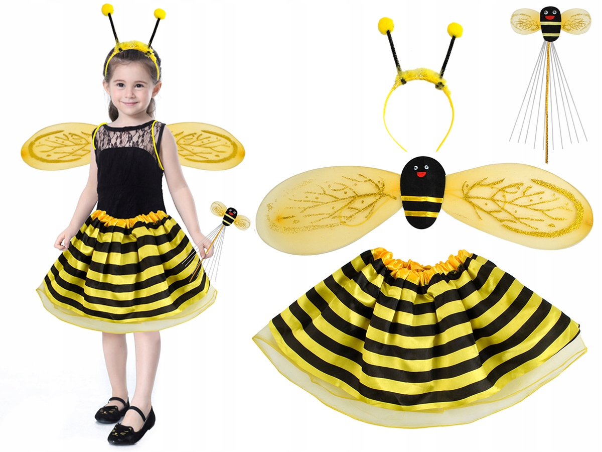 Комплект костюма пчелы 4в1 Крылья 3-10л. 