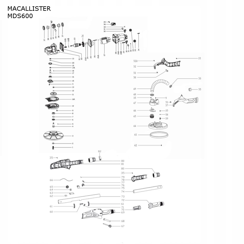 MACALLISTER MDS600 REGULATOR OBROTÓW SZLIFIERKI Rodzaj regulator obrotów