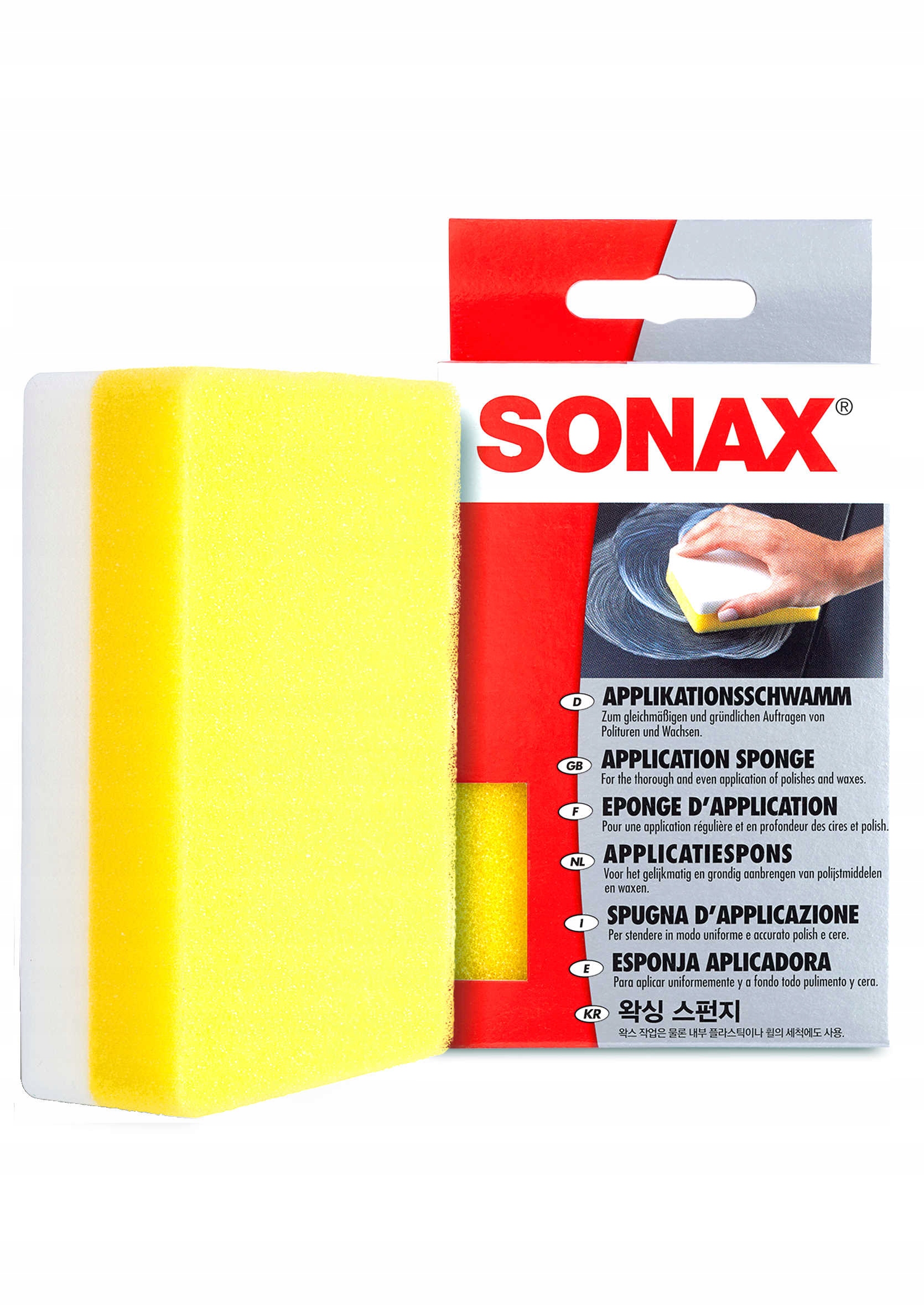 

Sonax Aplikator Gąbka Do Nakładania Wosku Żółta