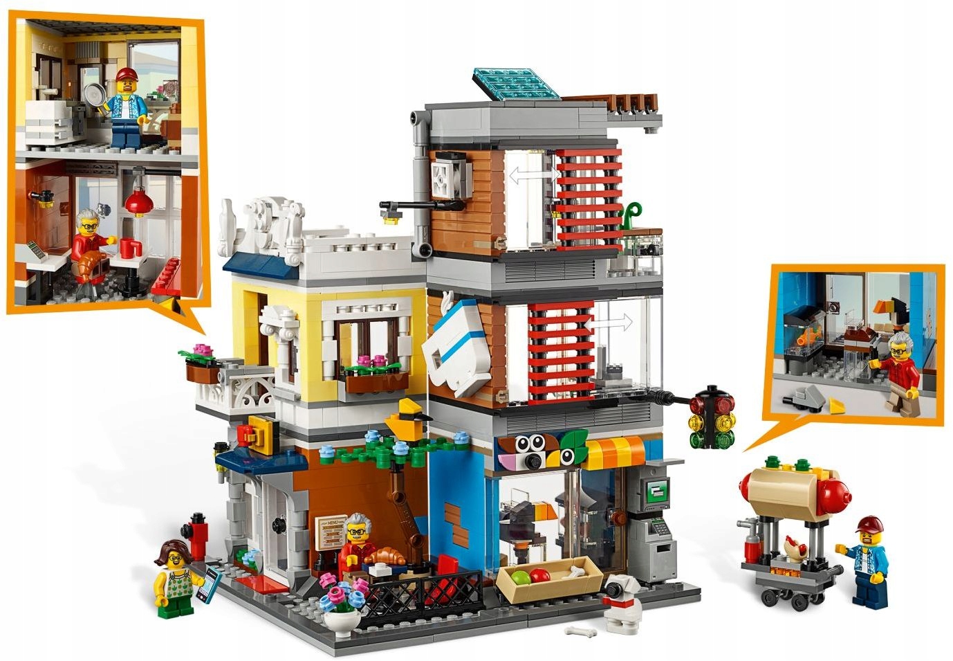 LEGO CREATOR 3W1 31097 DOM BANK KAWIARNIA TRAMWAJ Bohater brak