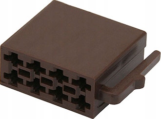 

Obudowa Kostka Iso Złącze 8-PIN Brązowa Głośnikowa