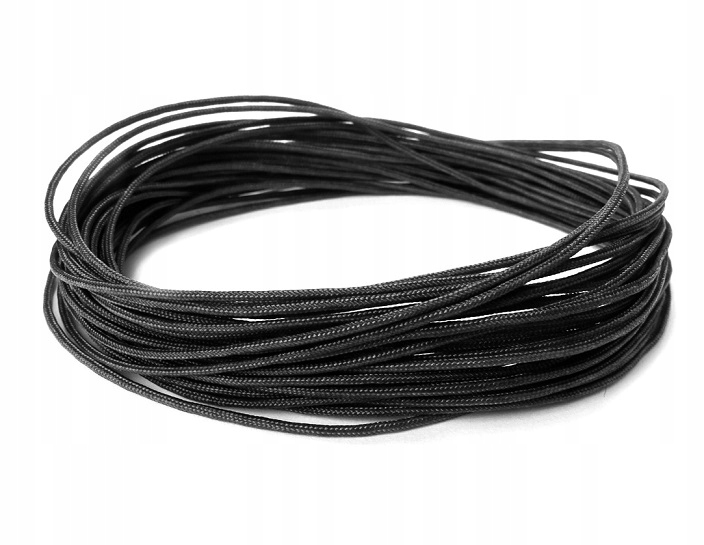 M01 0,8mm Sznurek nylonowy topliwy 5m Czarny