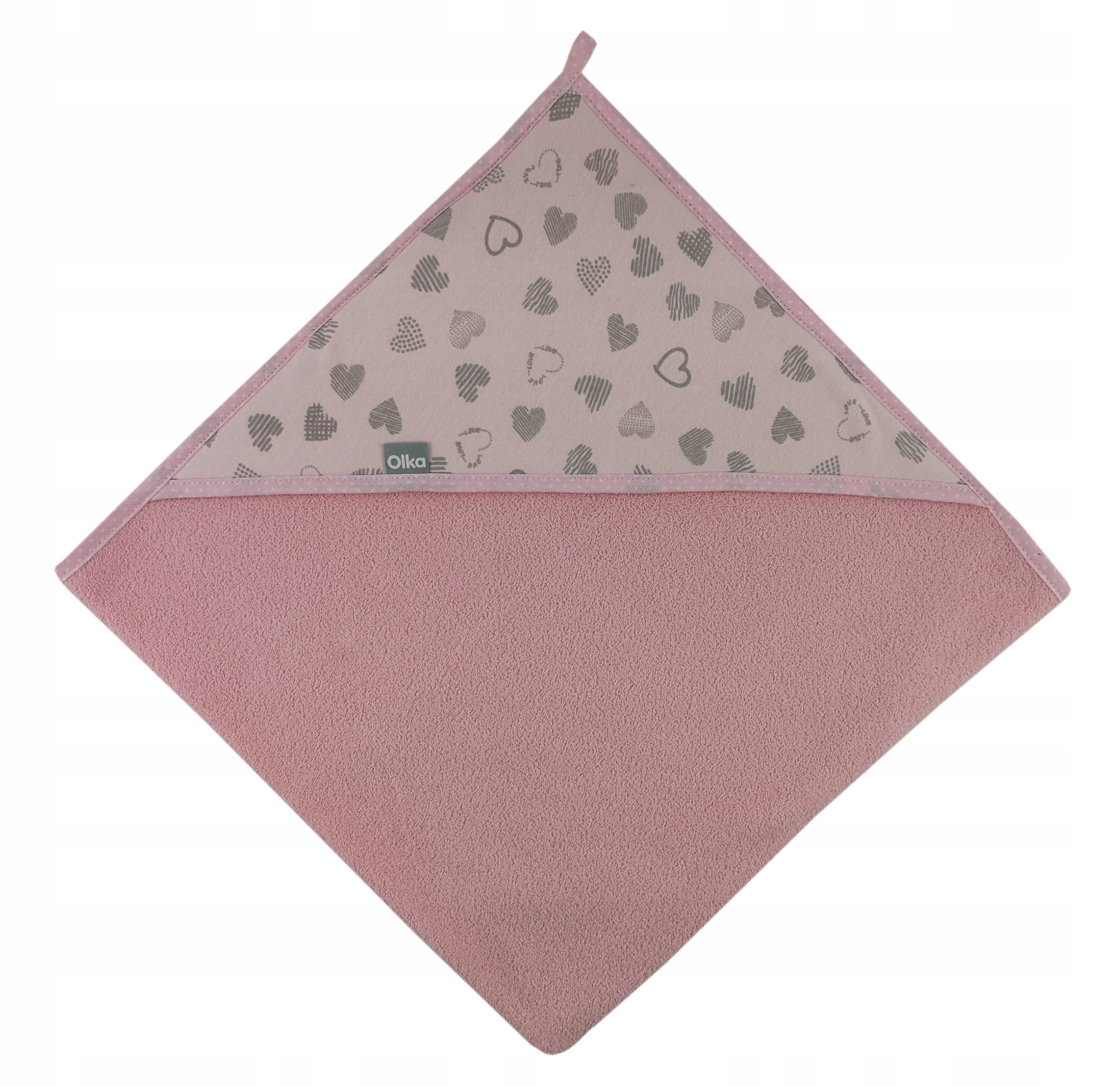 

Okrycie kąpielowe ręcznik 100x100 Olka różowe