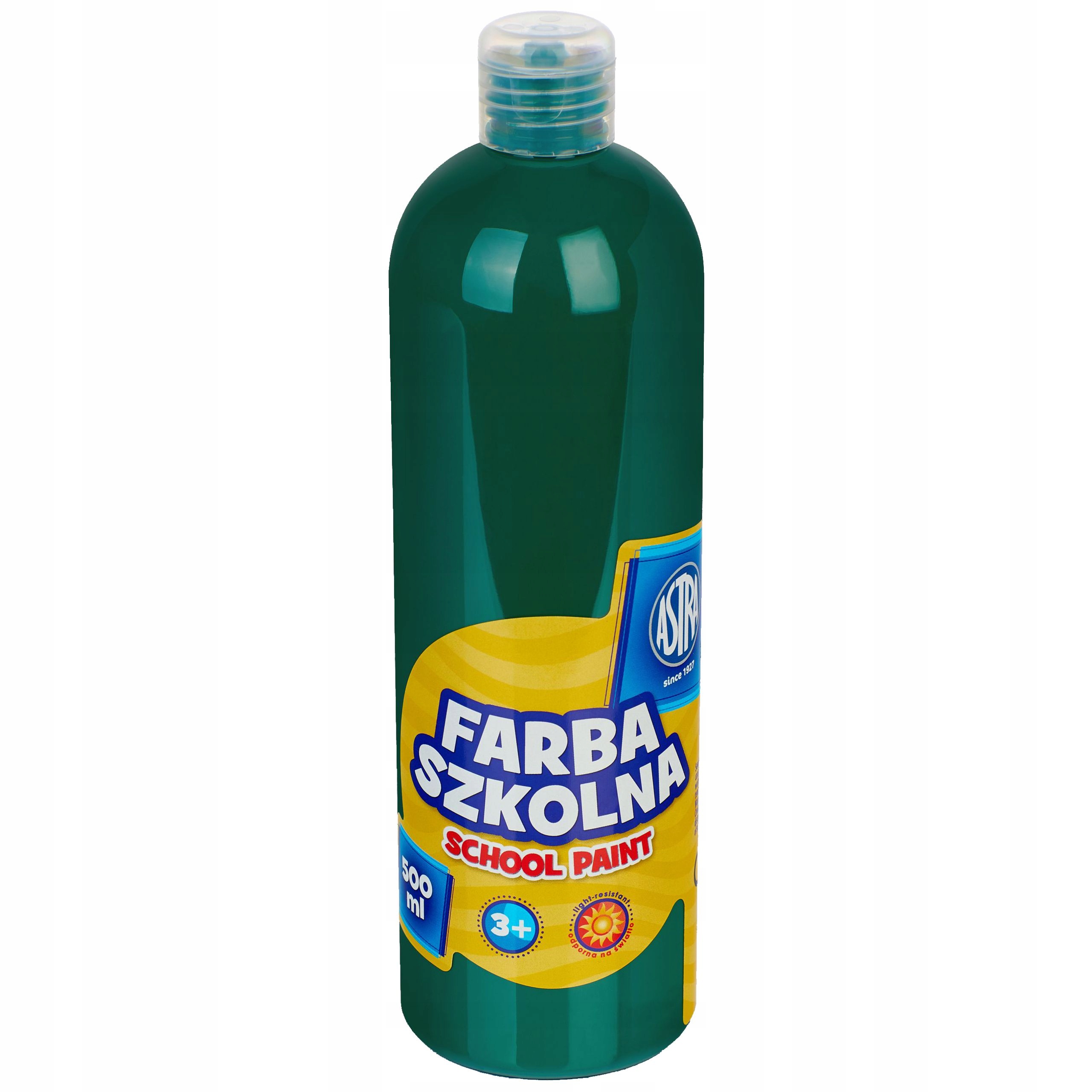 FARBA SZKOLNA PLAKATOWA CIEMNOZIELONA 500 ML ASTRA