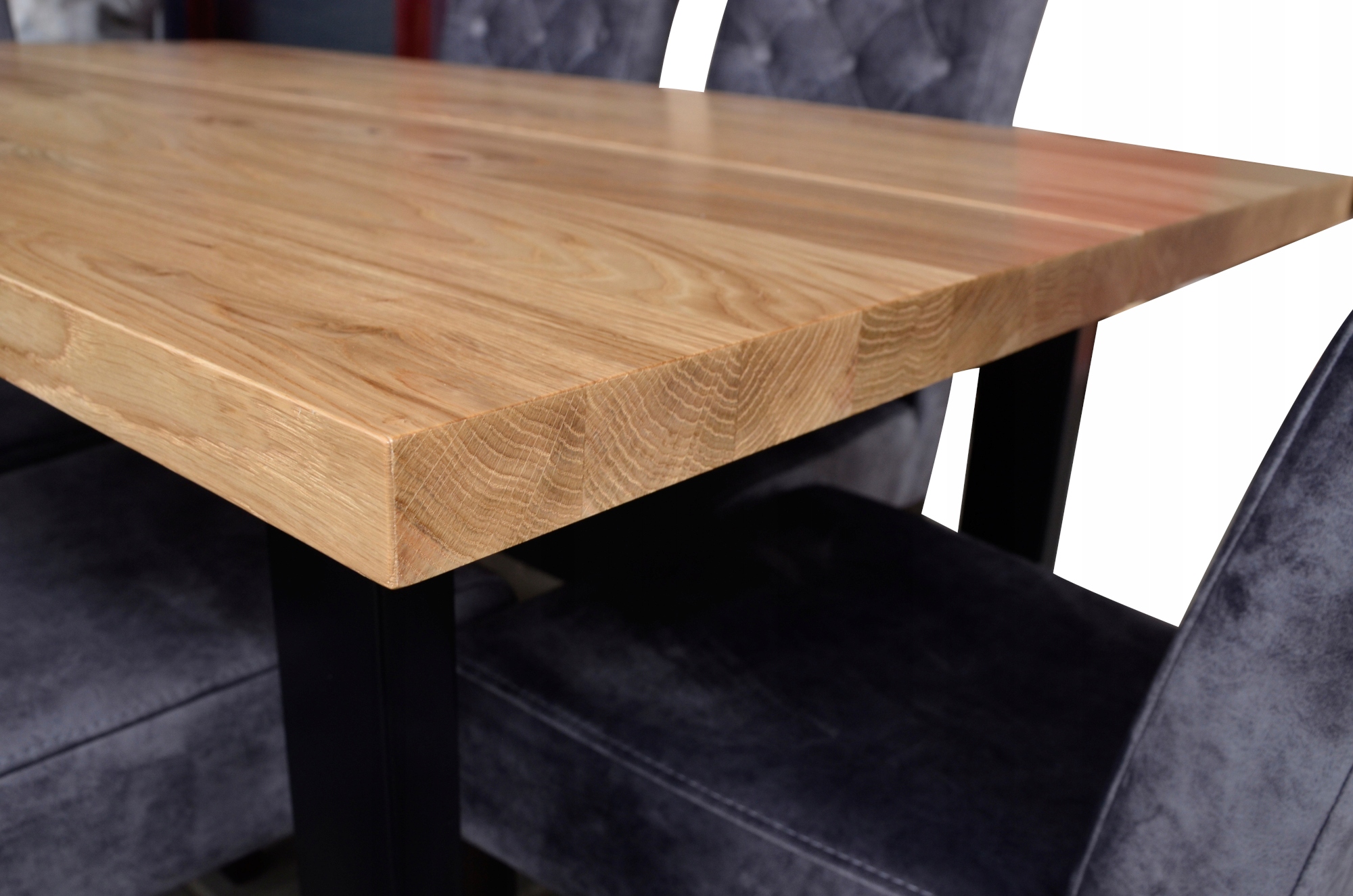 Stół rozkładany 90x160/260 cm LOFT Fornir DĘBOWY Głębokość mebla 160 cm