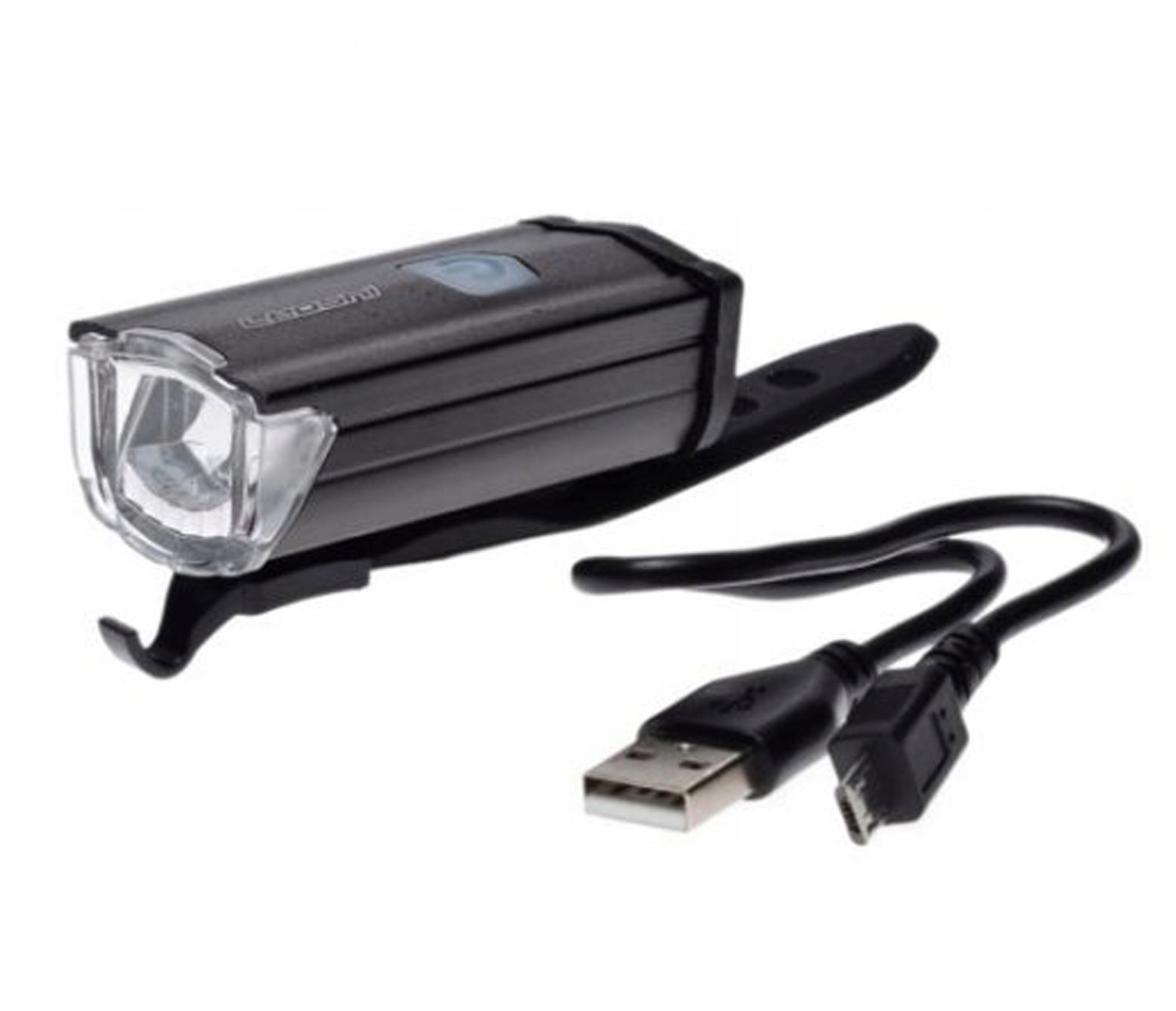 

Lampa Rowerowa Przód Alu 3 Watt 200 LM Przewód Usb