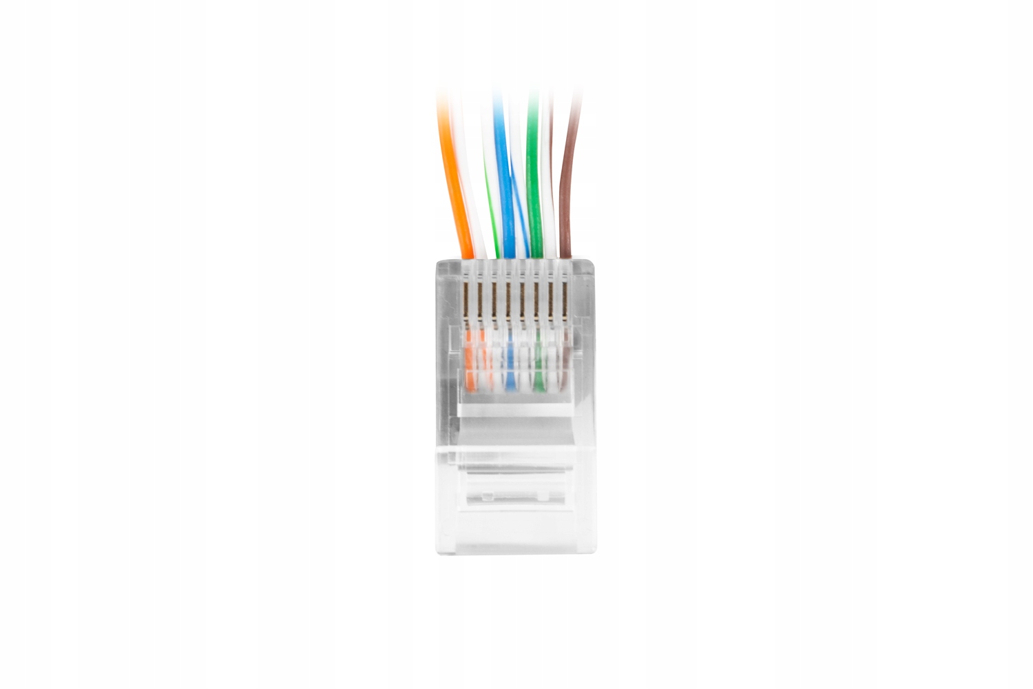 Wtyk RJ45 przelotowy UTP kat.6 100szt. Lanberg Kod producenta PLU-6000EZ