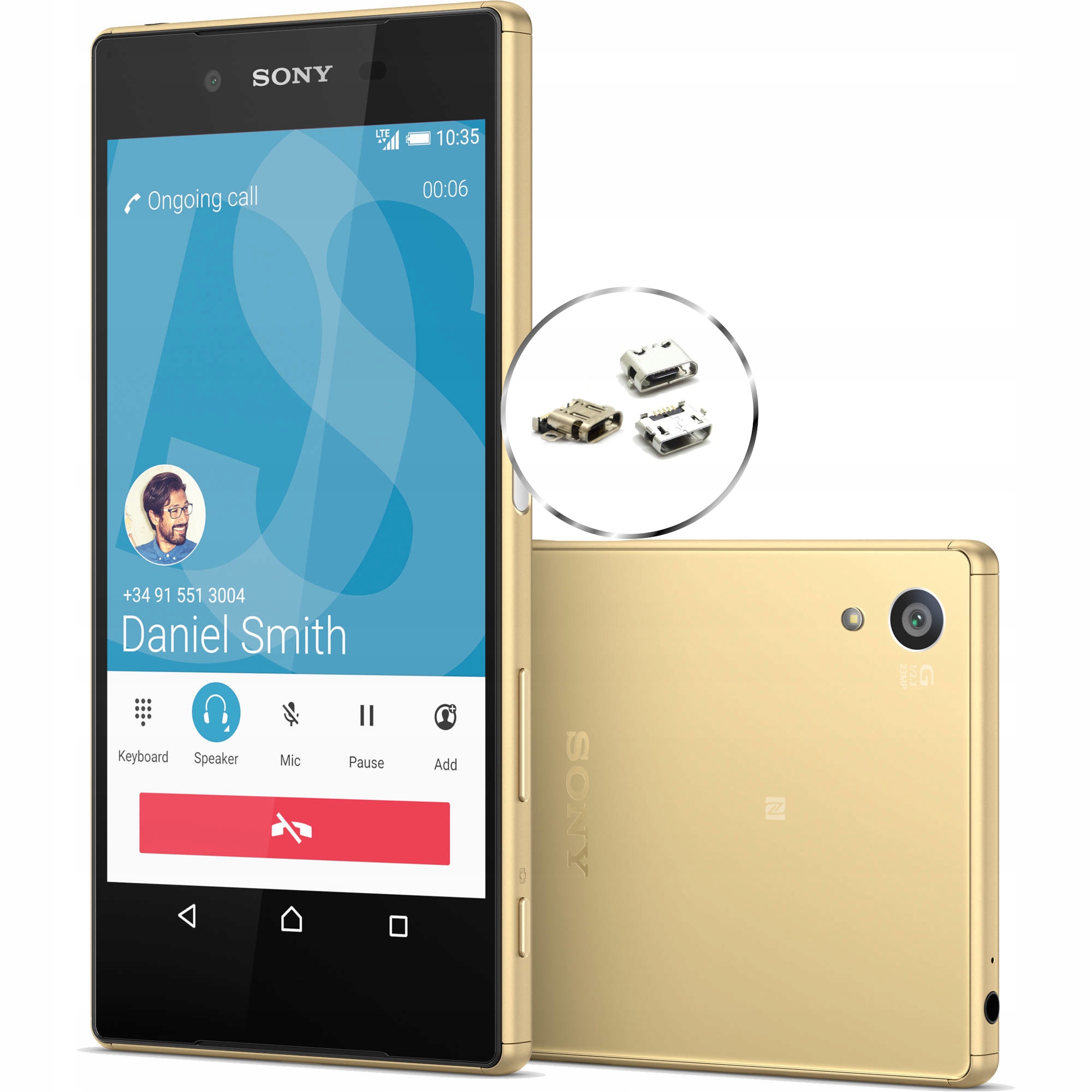 

Gniazdo ładowania Sony Z5 E6603 Naprawa