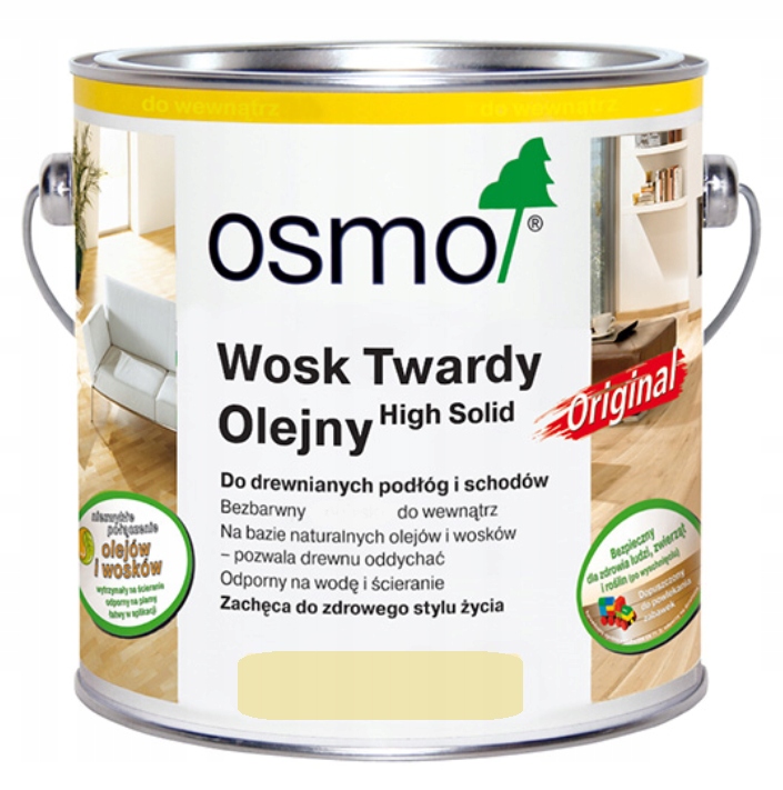 Olej Osmo Wosk Twardy Olejny surowe drewno 2,5 L