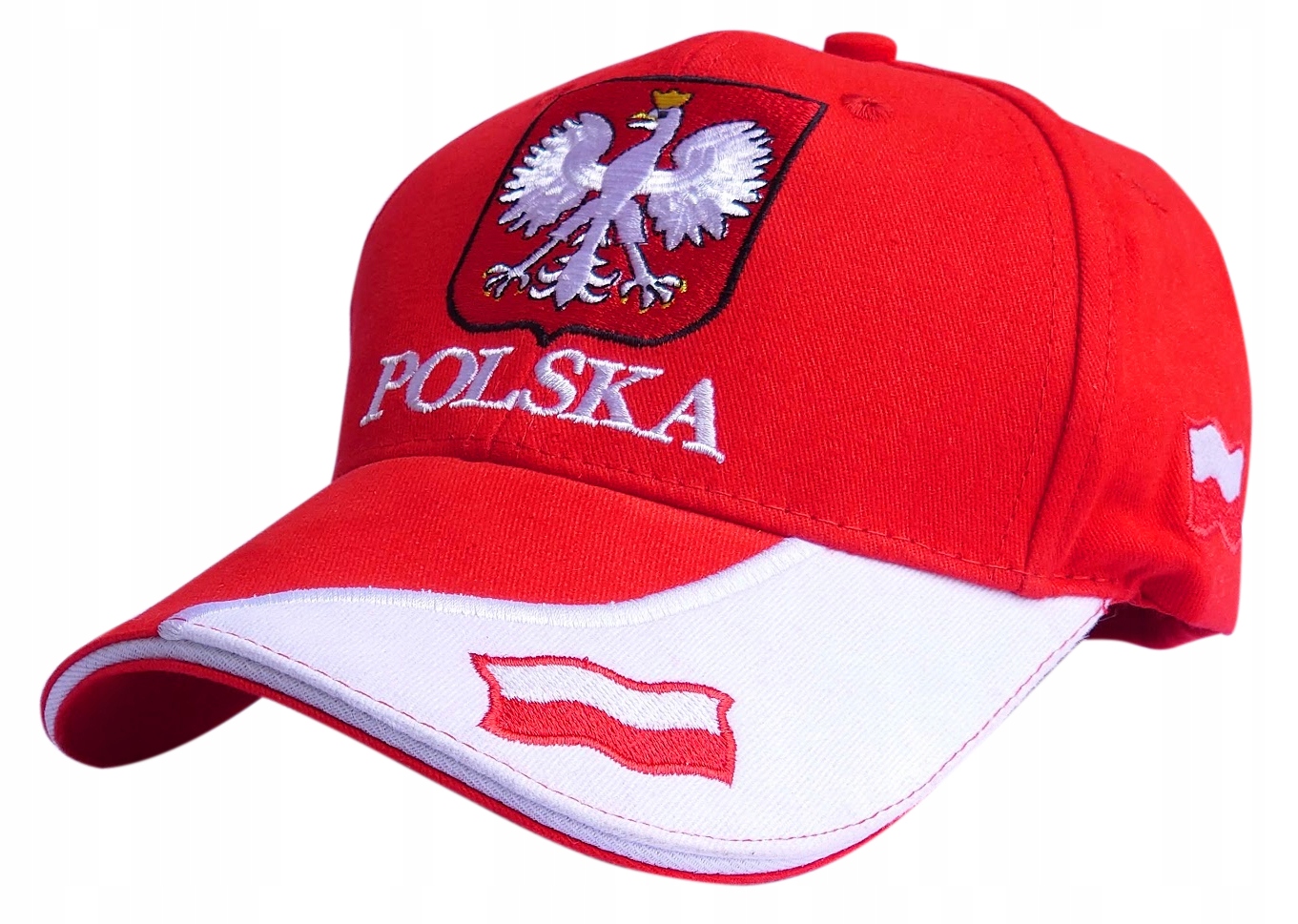 

Czapka kibica z daszkiem Polska bejsbolówka Haft