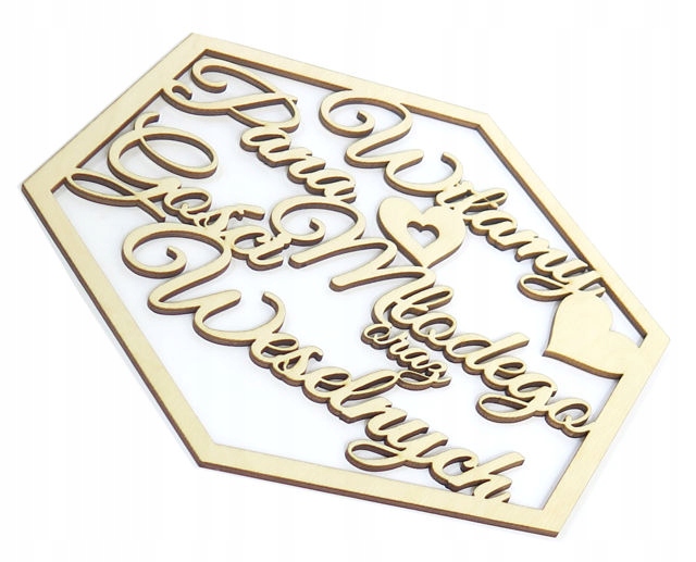 Witamy Pana Młodego oraz Gości Weselnych 50cm TO4