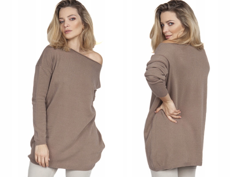

lekka Bluza dzianinowa Szeroki dekolt 36/38 S/m