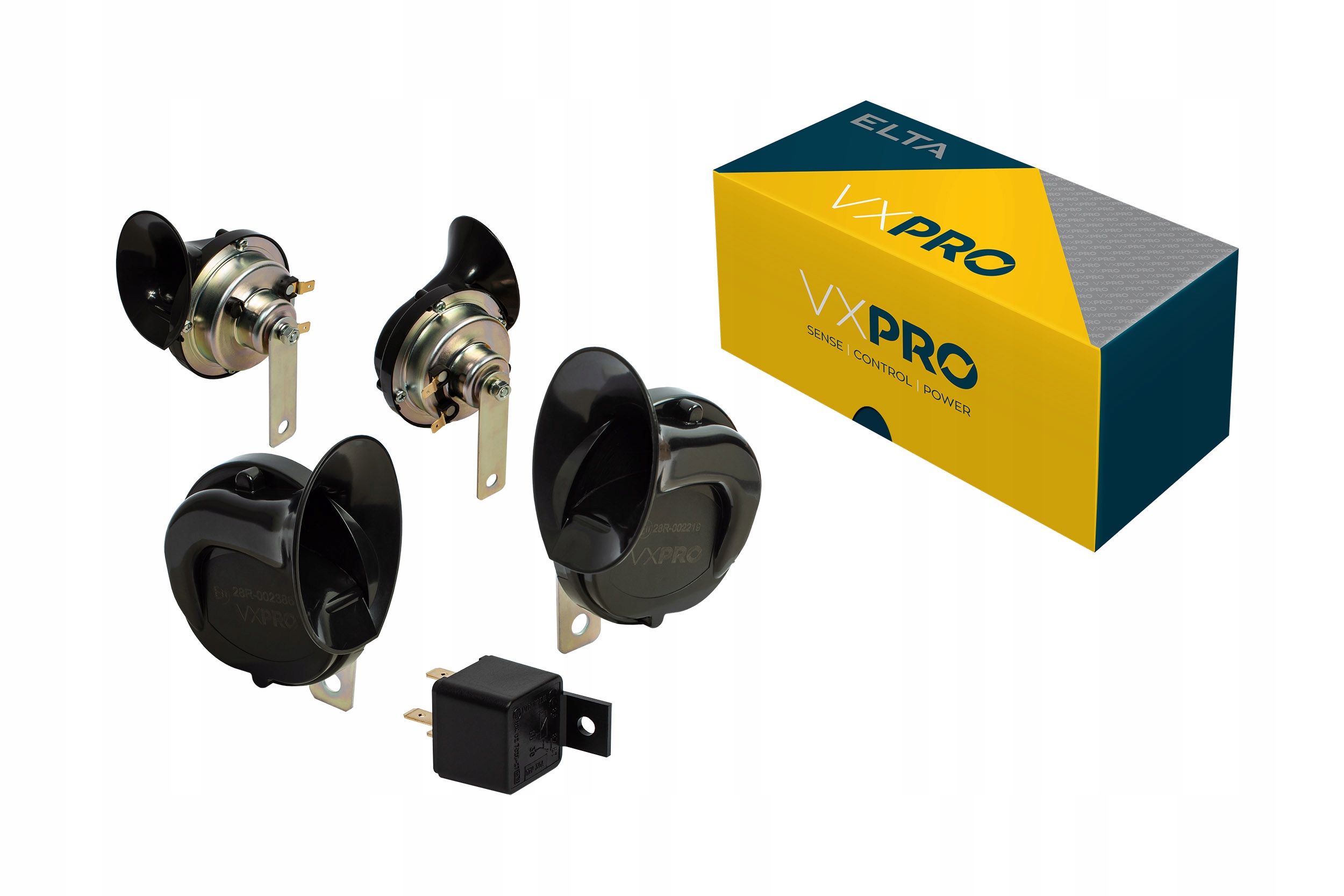 KLAKSON SYGNAŁ FANFARA 2 TONY 24V + PRZEKAŹNIK