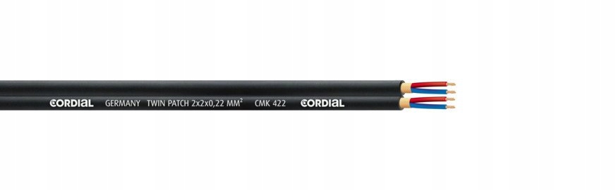 

Cordial Podwójny Kabel Mikrofonowy CMK422 4x0,22