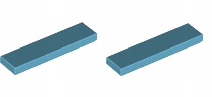 

Lego Płytka płaska 1x4 średni lazurowy 2431 - 2szt