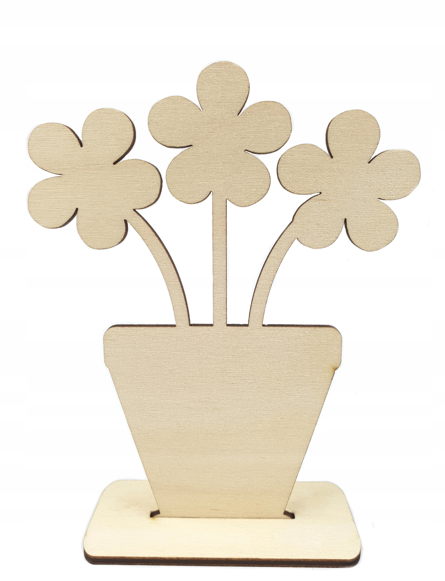 

Drewniany Kwiat Kwiatek W Doniczce Mamy