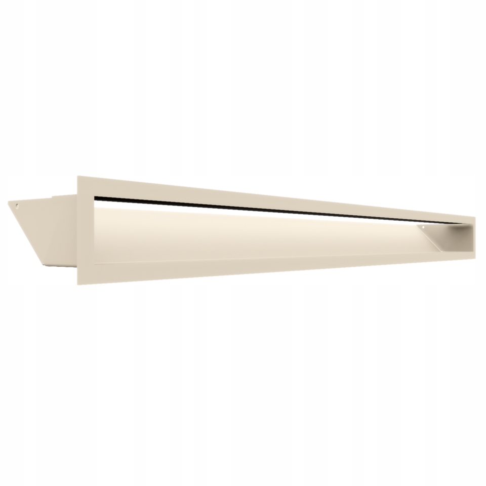 Krbová mřížka podlouhlá Luft 9x100 cm krémová