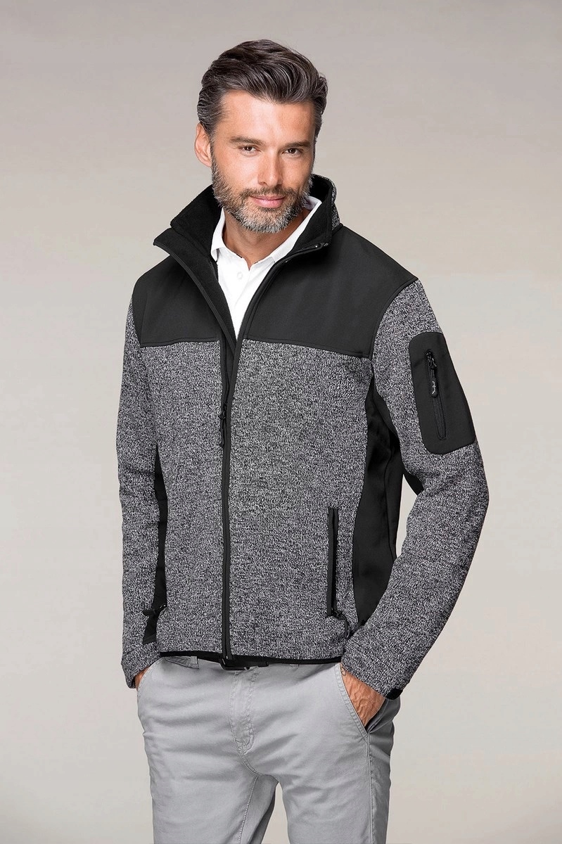 SOFTSHELL kurtka męska, 2 kolory, szary, r.3XL Rodzaj softshell