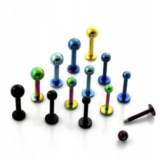 

Labret anodyzowany z kulką 10 mm