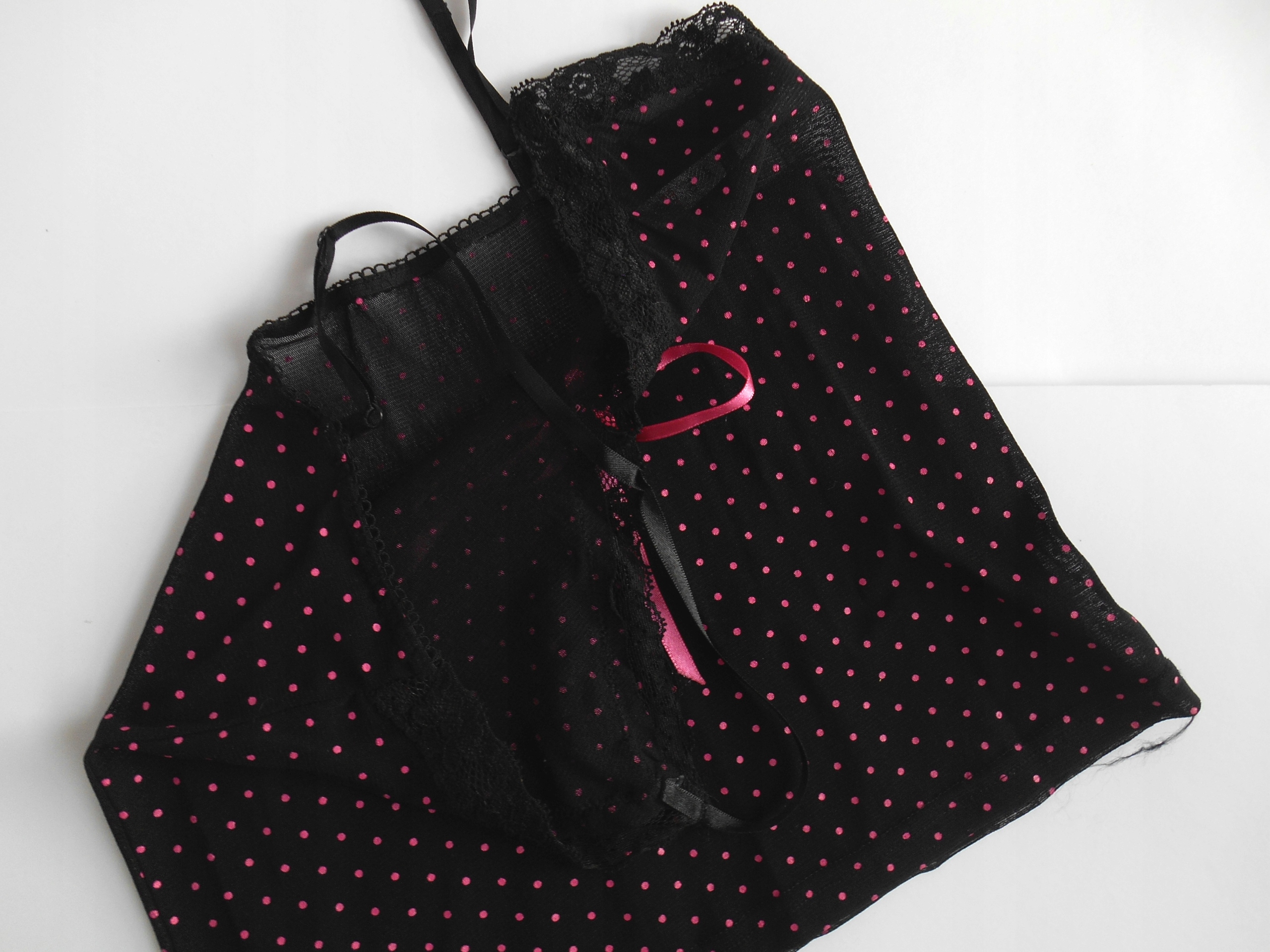 GEORGE 36 38 KOSZULKA TOP CIENKI GROSZKI Rozmiar 36