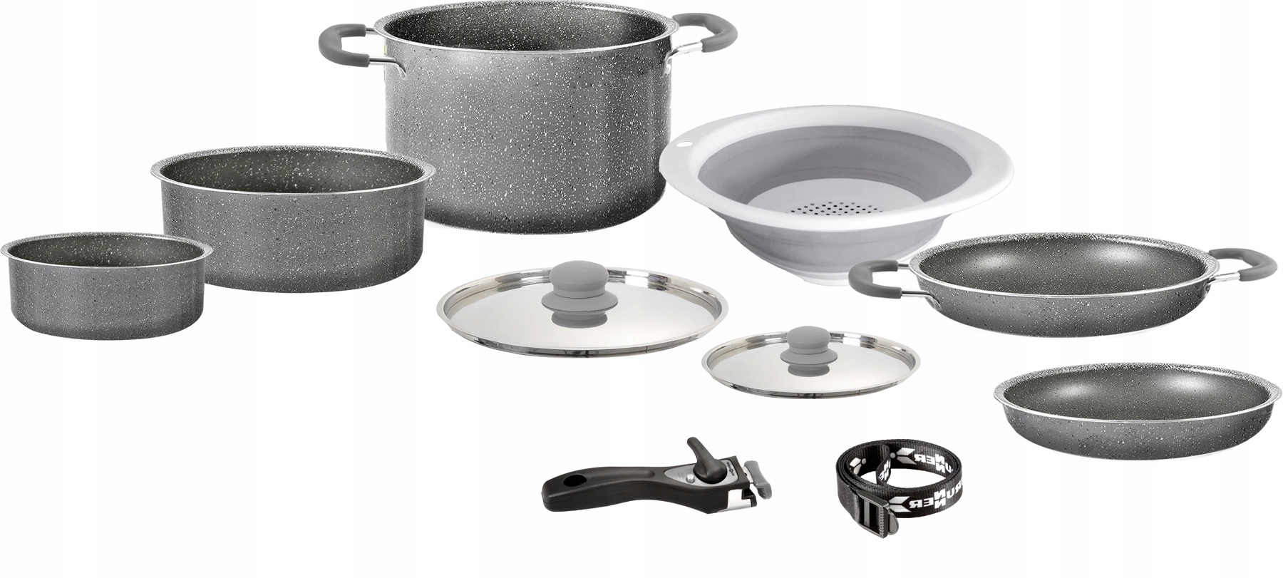 0806082n - Туристичні горщики BRUNNER GOURMET ROCK 9 + 1 ø24