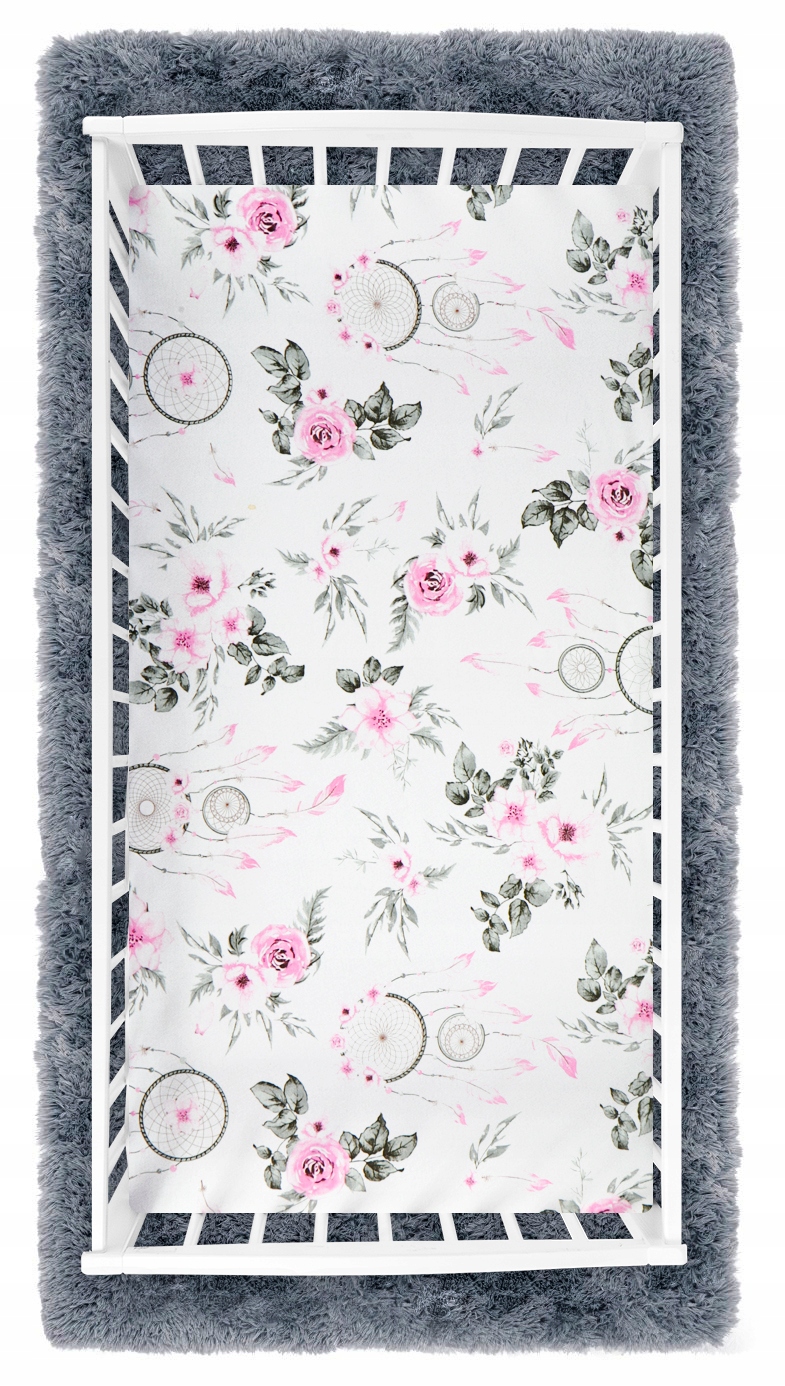 PRZEŚCIERADŁO DO ŁÓŻECZKA 120x60 Z GUMKĄ BAWEŁNA 100% BABYMAM Kod producenta 5902096792706