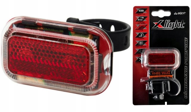 

Lampa Tył X-light 2 xLED + 2xAAA Baterie (XC-257R)
