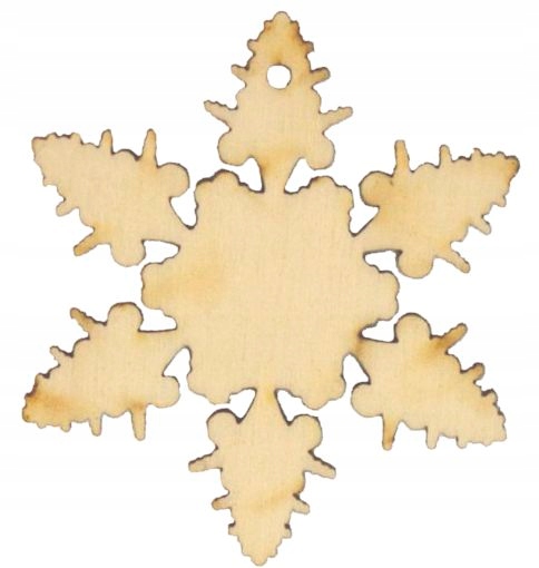 Śnieżynka z drewna zawieszka święta sklejka 20cm