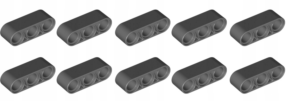 

Lego Liftarm 1x3 32523 ciemny szary 10 szt