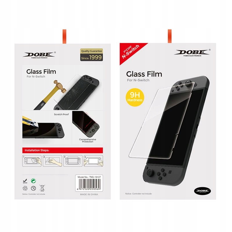 2x szkło hartowane do Nintendo Switch 9H 2 sztuki