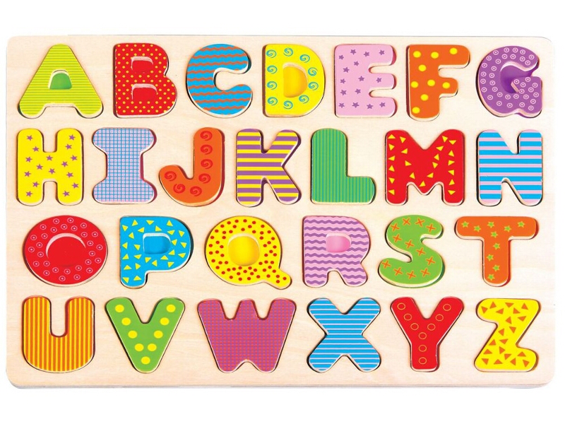

Alfabet od A do Z Puzzle Drewniane Układanka liter