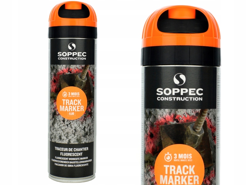 Spray geodezyjny SOPPEC TRACK marker pomarańczowy 500 ml