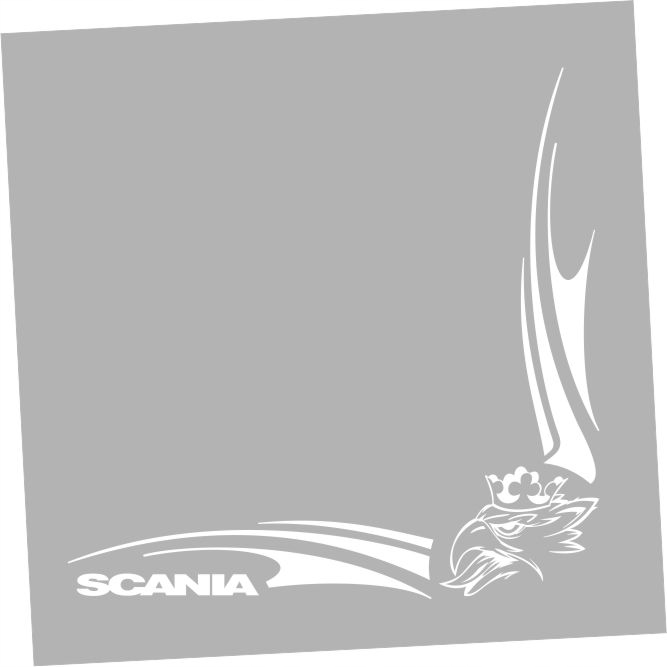 

Naklejki narożniki na boczne szyby Scania Gryf