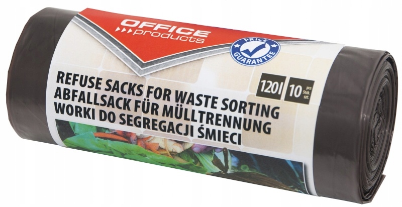 

Worki na śmieci mocne brązowe 120l 10szt Bio