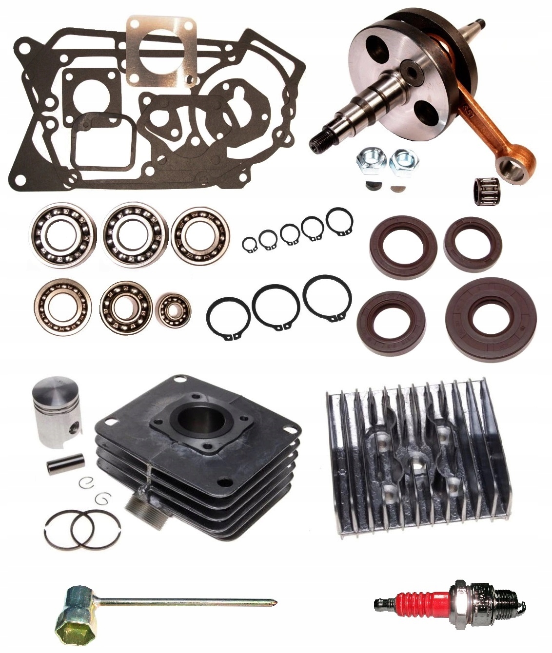 

Simson Zestaw Silnik Cylinder Głowica Wał Łożyska
