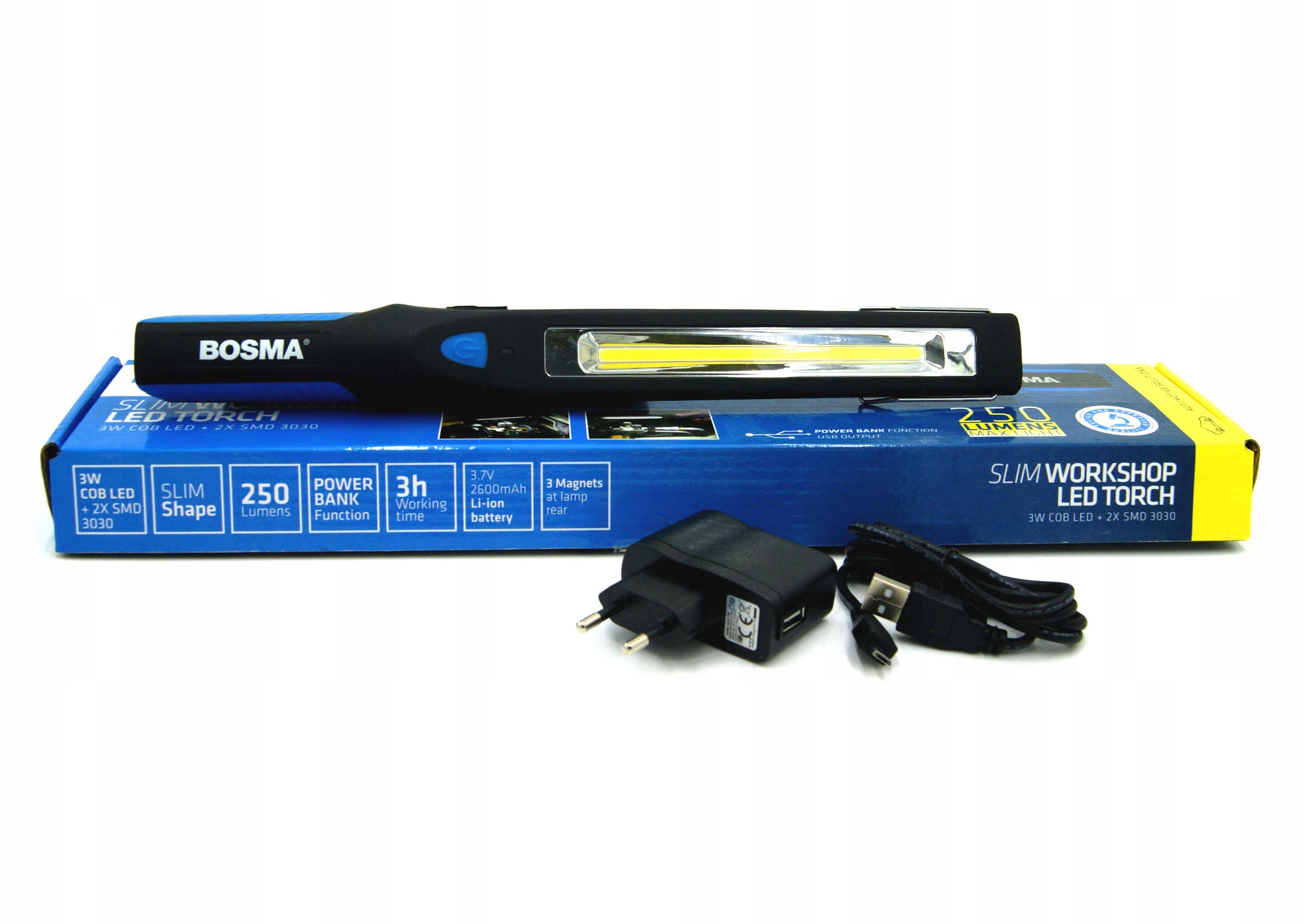 

Lampa Warsztatowa Led Cob 250LM Z Power Bankiem