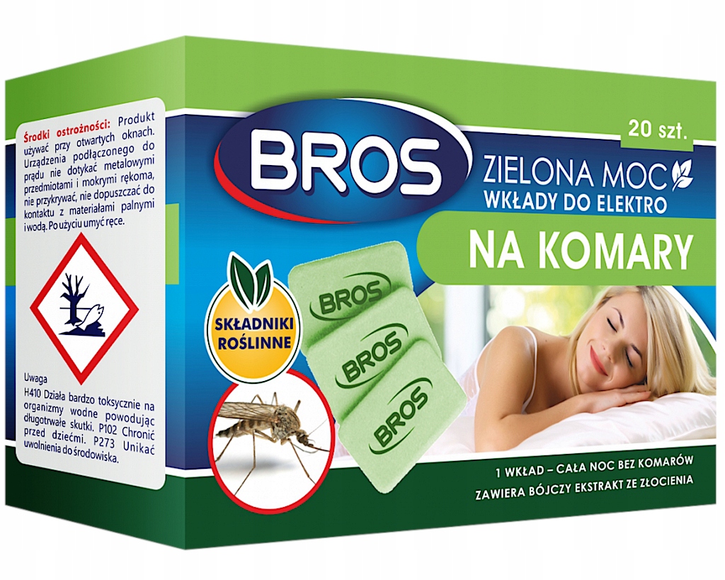 

20 Wkładów Do Elektro Na Komary Zielona Moc Bros