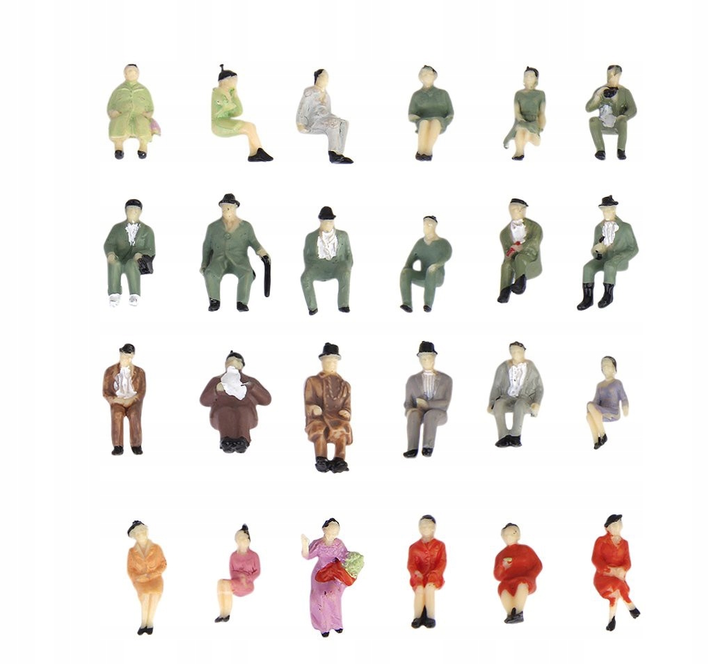 

Ludziki Figurki siedzące na makietę H0 1:87