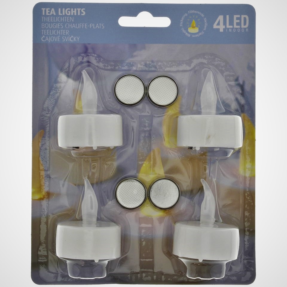 ZESTAW ŚWIECZEK DO LAMPIONÓW PODGRZEWACZY LED X 4 Rodzaj tealight