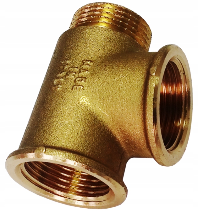 

Trójnik Mosiężny 1/2" Gw/gw/gz Effebi