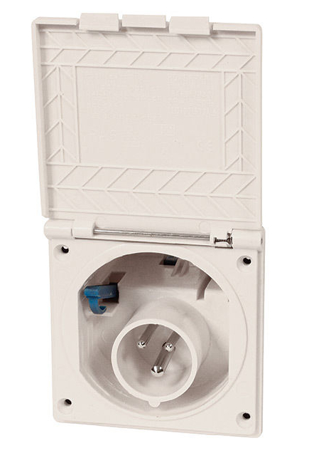 GNIAZDO CEE ZASILAJACE PRZYLACZE KEMPING 230V 16A