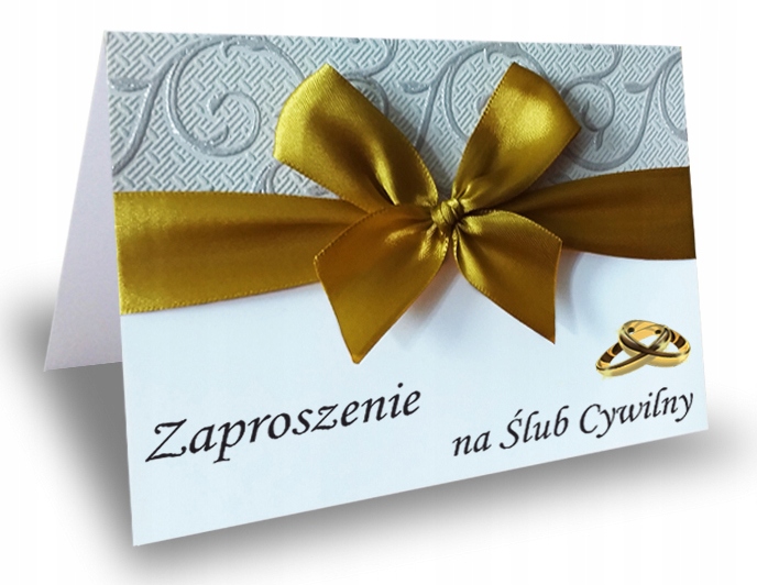 Zaproszenie Zaproszenia Na Slub Cywilny 7947534023 Allegro Pl