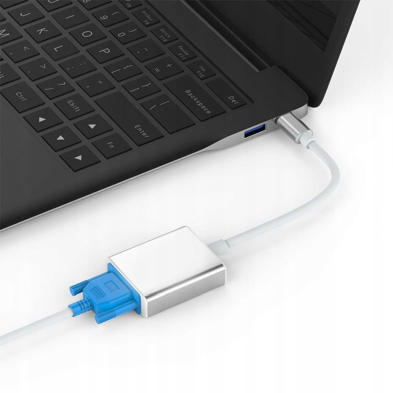 Kabel Adapter z USB-C USB 3.1 Typ C do VGA Marka WulkanCenPL