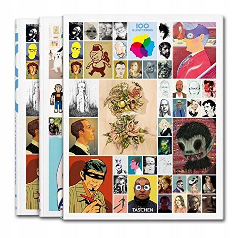 100 ILUSTRATORÓW - TOM 1 I 2 NOWY TASCHEN Rok wydania 2014